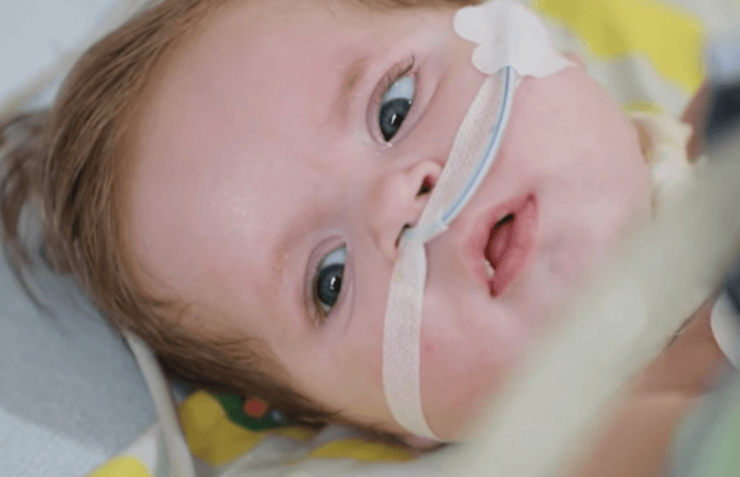 Скріншот із відео на сторінці лікарні Охматдит