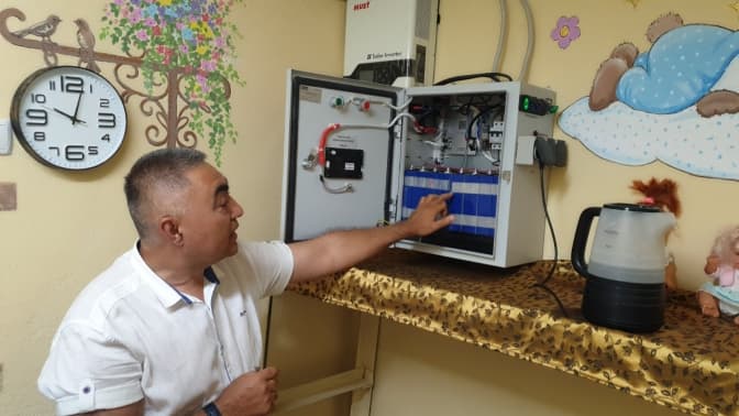 У київському дитсадку для дітей з вадами зору встановили систему безперебійного живлення