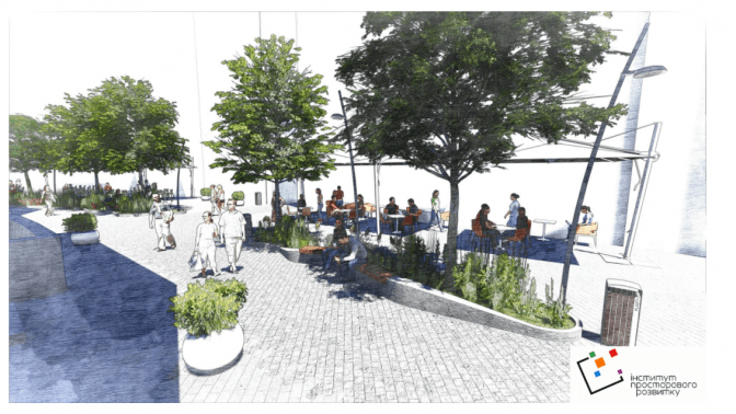 У Галицькому районі Львова відремонтують вулицю Руданського. Візуалізація