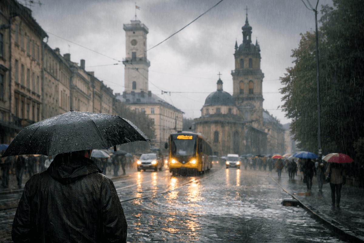 Дощі та різке похолодання: якою буде погода у Львові впродовж дня