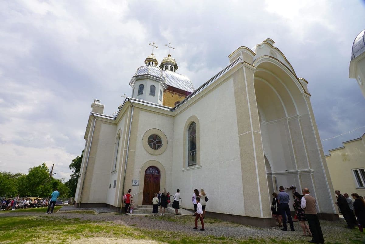 Сучасний вигляд Храму Вознесіння Господнього у м. Борислав