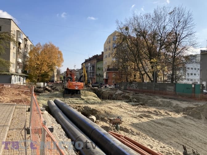 У Львові відновили ремонт на вулиці Шевченка