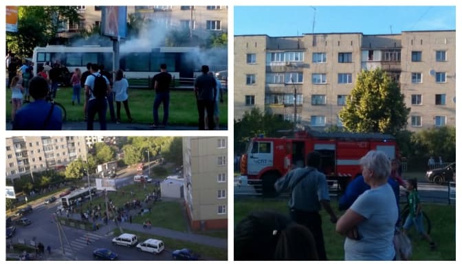 У Львові на ходу загорілася маршрутка. Оновлено