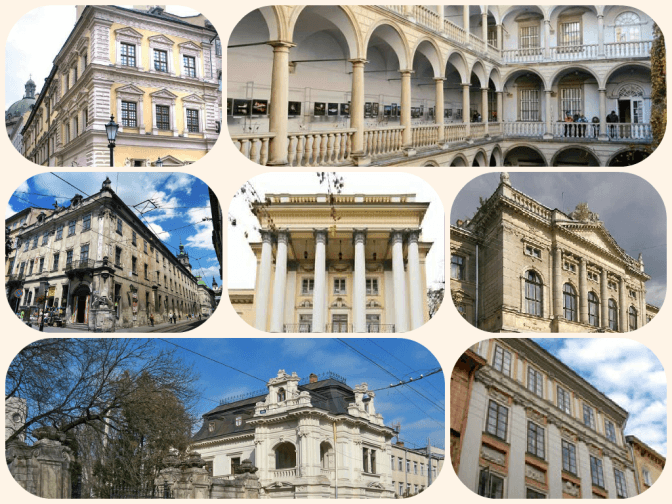Топ-7 палаців у центрі Львова