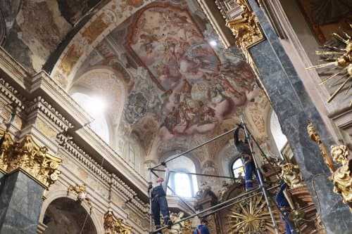 В Гарнізонному храмі Львова завершили реставрацію фресок. Фото