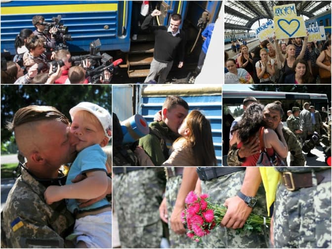 Як Львів зустрічав героїв. Фото