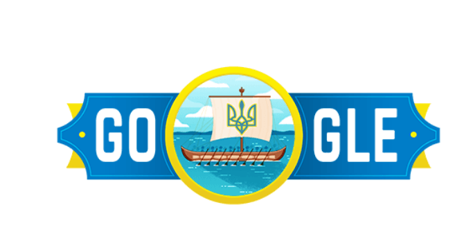 Google привітав українців з Днем Незалежності святковим дудлом