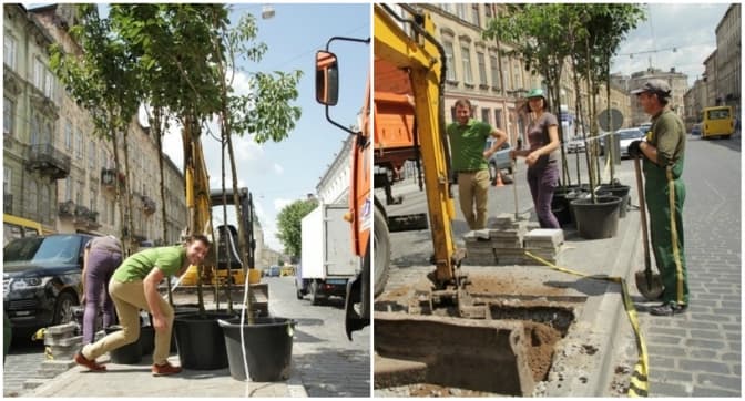 У Львові активісти почали озеленення вулиці Городоцької