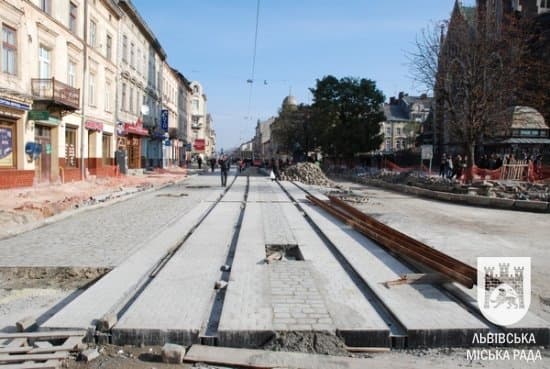 У понеділок у Львові відкриють для руху транспорту вулицю Городоцьку