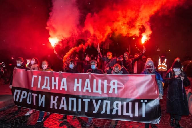 У Львові відбувся Марш Гідності. Студенти вигукували гасла Революції