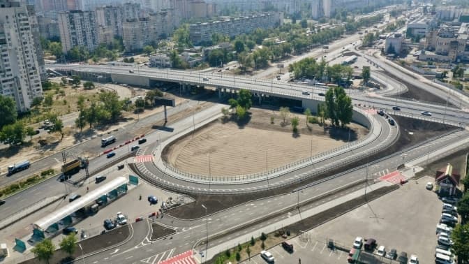 На Оболоні повністю відкрили рух новою розв’язкою на Богатирській