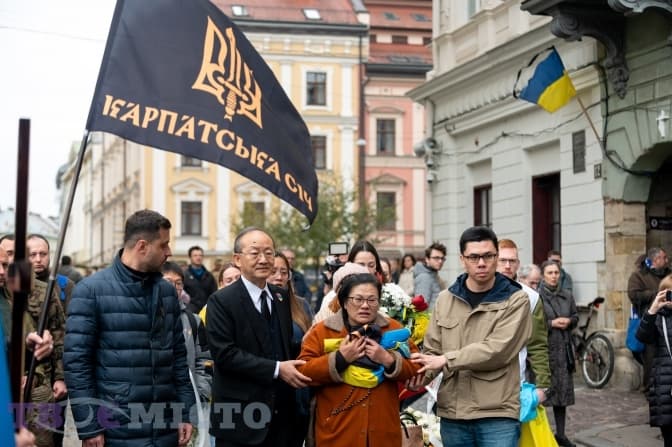 У Львові попрощалися з тайванцем, який загинув, захищаючи Україну