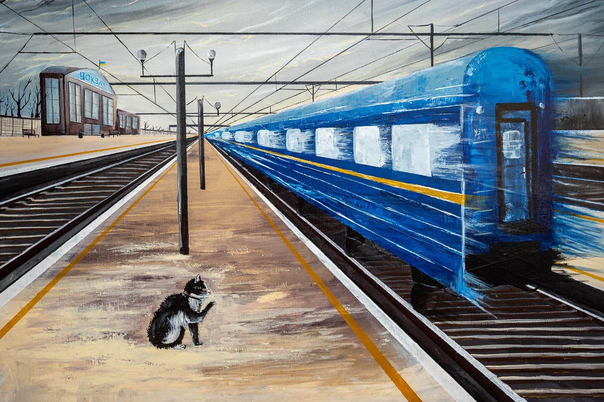 У Львові відкрили виставку про реальні історії тварин, що постраждали від війни. Фото