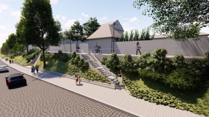 Хто облаштовуватиме вело-пішохідну зону на вулиці Коперника