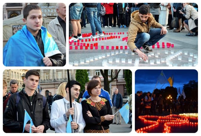 У Львові вшанували жертв депортації кримських татар. Фото