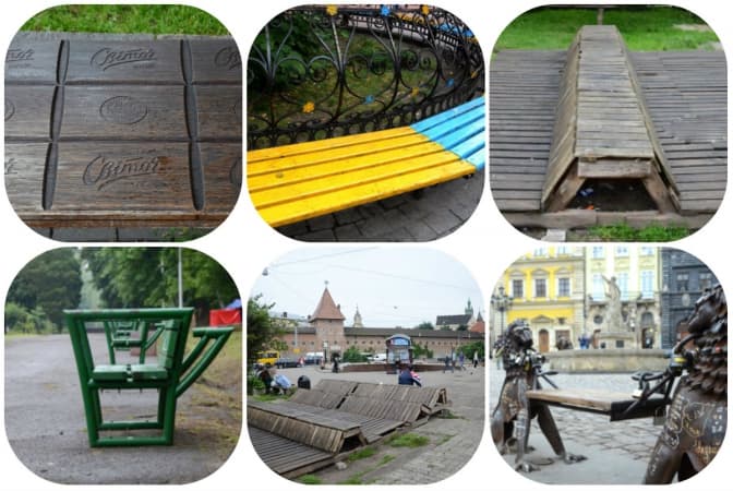 Топ-5 незвичайних лавочок Львова. Фото