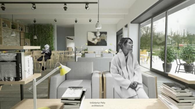 У Львові відремонтують бібліотеку для Чеського дому. Візуалізація