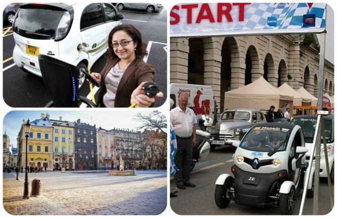 Завтра Львовом проїдеться марафон електромобілів