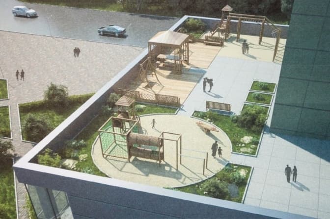 В Україні дозволили будувати дитячі майданчики на дахах невисоких будівель