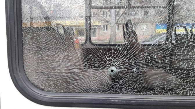 У Львові обстріляли маршрутку
