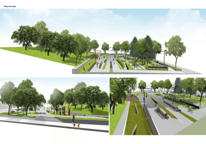 Львів’ян просять допомогти облаштувати сквер, присвячений Кузьмі. Візуалізація