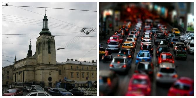 Ситуація на дорогах Львова: на площі Митній паралізований рух