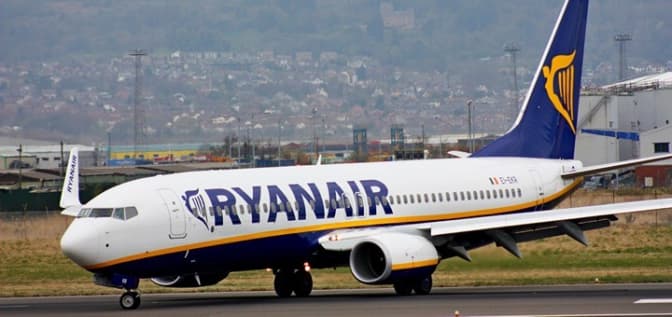 Ryanair проводить розпродаж квитків на рейси зі Львова від 10 євро