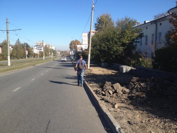 Огородження для пішоходів на час ремонту хідників на На Княгині Ольги не встановлюватимуть