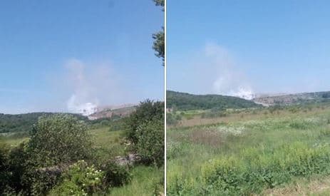 Біля Львова ліквідували пожежу на сміттєзвалищі