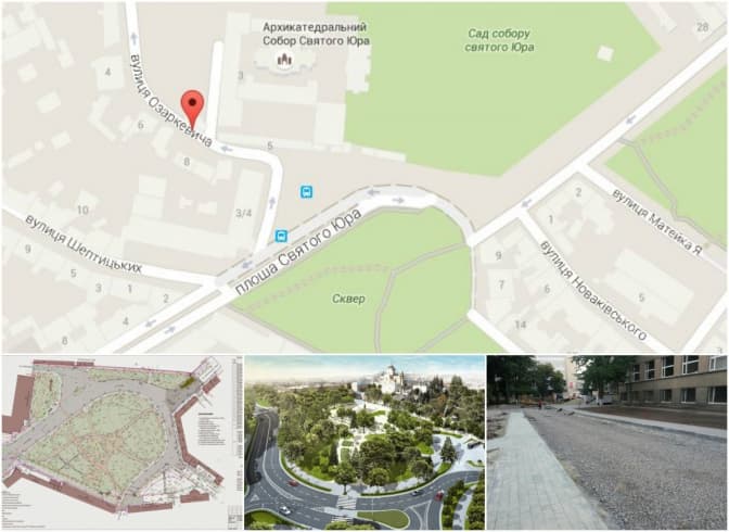 У Львові площу Святого Юра можна об’їхати вулицею Озаркевича. Оновлено