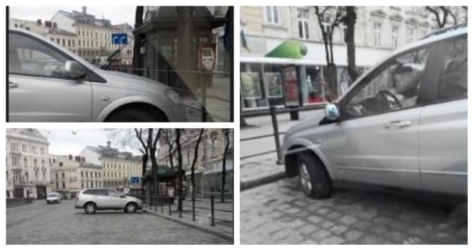 За неправильне паркування автівці в центрі Львова спустили шини
