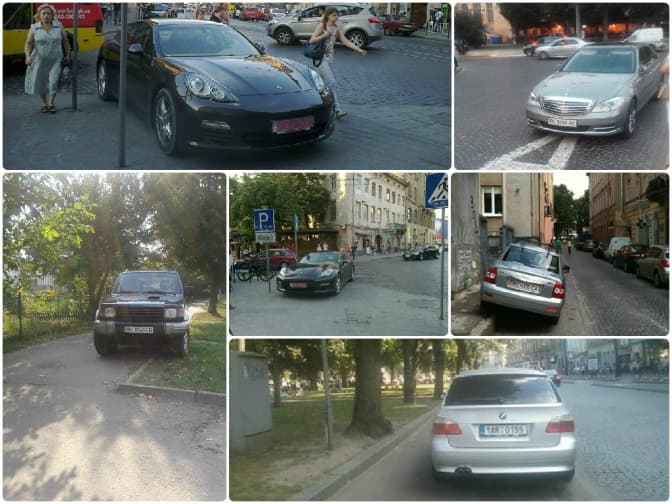ТОП-6 порушників паркування у Львові за вчора. Фото