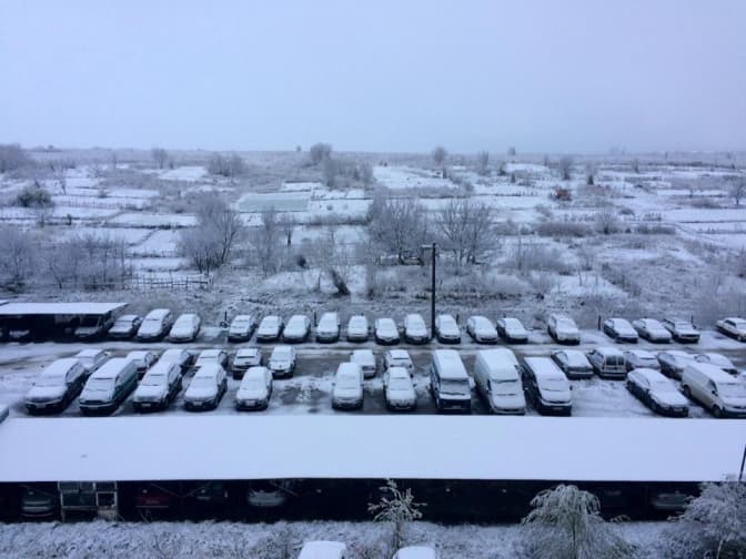 У Львові випав перший сніг. Фото