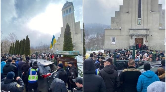 У Бориславі мешканці вимагали в настоятеля церкви московського патріархату перейти в ПЦУ