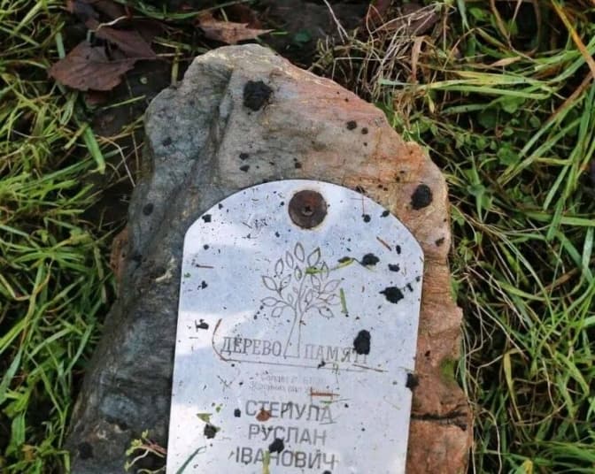 Під час ракетної атаки у Львові уламки зламали дерево пам'яті загиблого гвардійця