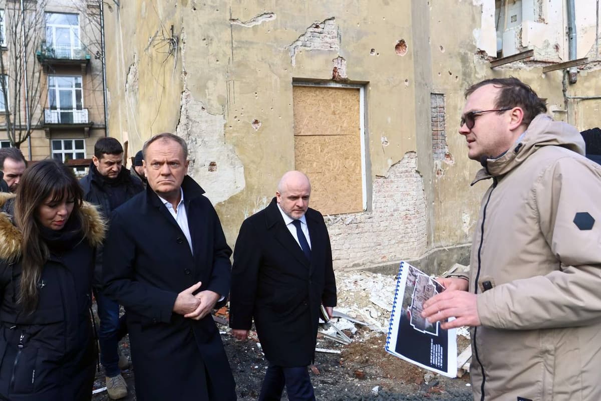 До Львова з візитом прибув прем'єр-міністр Польщі Дональд Туск