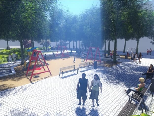 У Львові оновлять площу Вишиваного: які роботи проведуть? Візуалізація