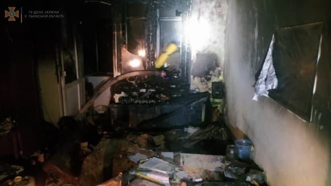 У Львові горіла квартира у 5-поверхівці на вулиці Шевченка