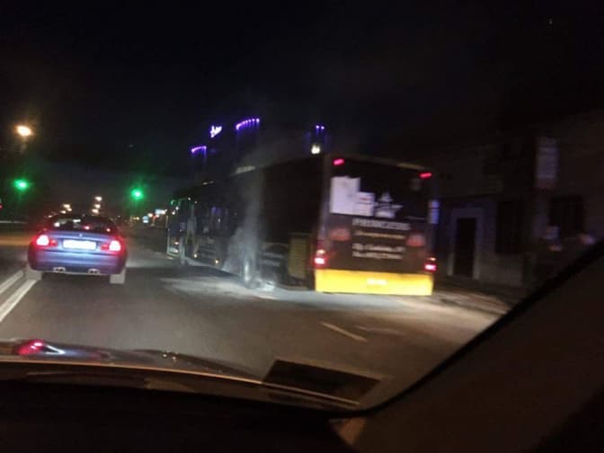 У Львові загорілася маршрутка