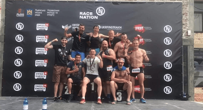 Команда львівських патрульних перемогла в забігу «Гонки націй». Фото