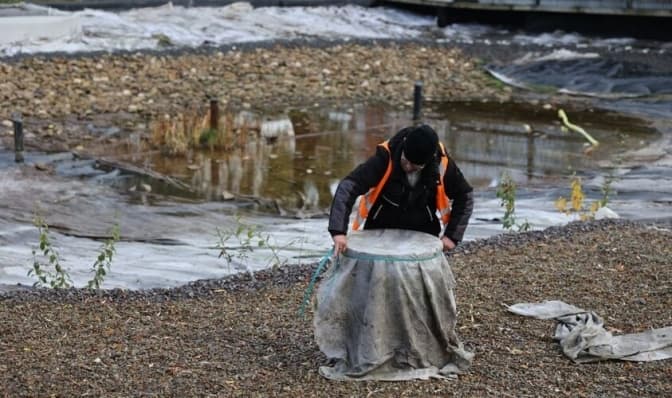 Громадський простір та озеро на Панча готують до зими