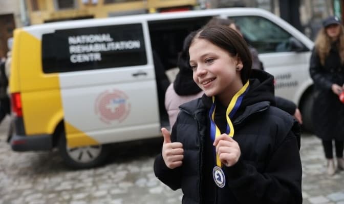 12-річна Яна Степаненко повернулася до Львова з марафону у Бостоні