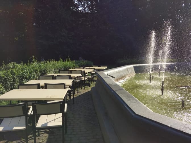 Львів'янам пояснили, чому біля фонтана у Стрийському парку з'явилися столики