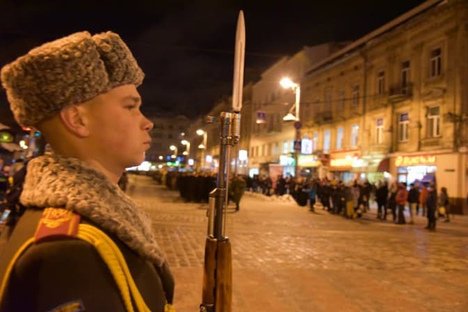 У Львові провели репетицію Маршу захисників України. Фото