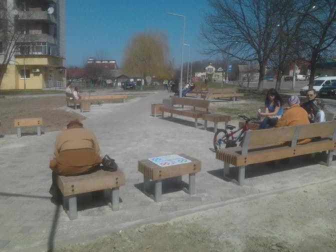 У Рясному-1 з’явився новий громадський простір. Фото