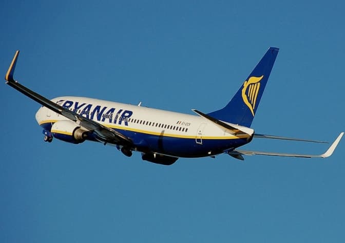 Ryanair оголосив тижневий розпродаж квитків від 10 євро