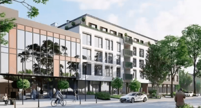 На Личаківській буде новий ЖК, а забудовник має долучитися до облаштування скверу. Візуалізація