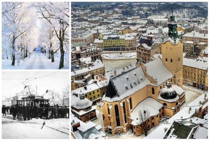 Як виглядав засніжений Львів 100 років тому? Фото