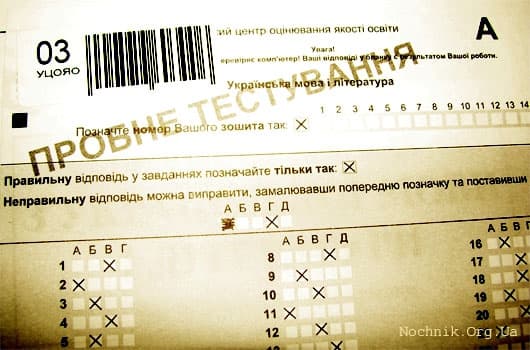 Визначені дати та предмети пробного ЗНО у 2015 році