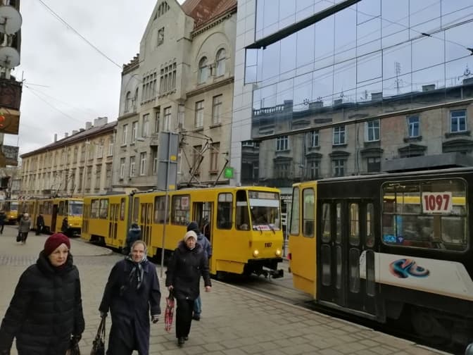 Ситуація на дорогах Львова: на вулиці Франка ускладнено рух через поломку трамвая